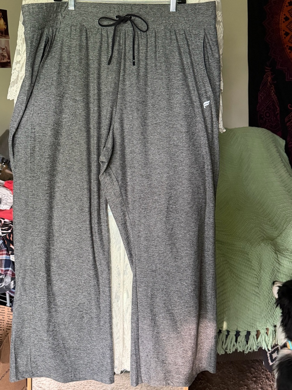 Fabletics Heather Gray Drawstring Joggers